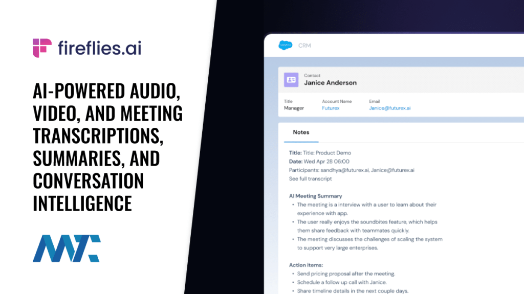 Fireflies AI Transcription, Summaries, Sentiment, Intelligence for meetings, audio, and video