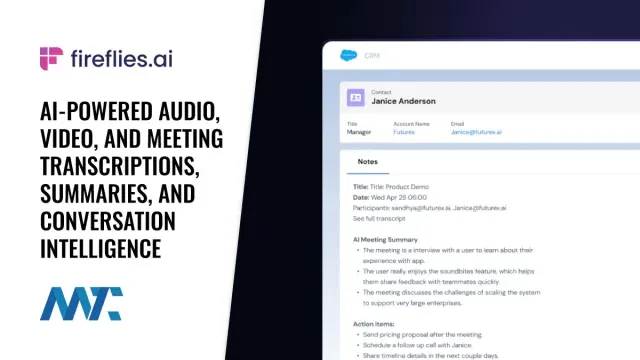 Fireflies AI Transcription, Summaries, Sentiment, Intelligence for meetings, audio, and video