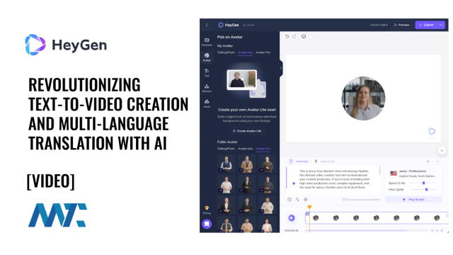 HeyGen: Text-To-Video AI-Generated Video with Multi-language translation