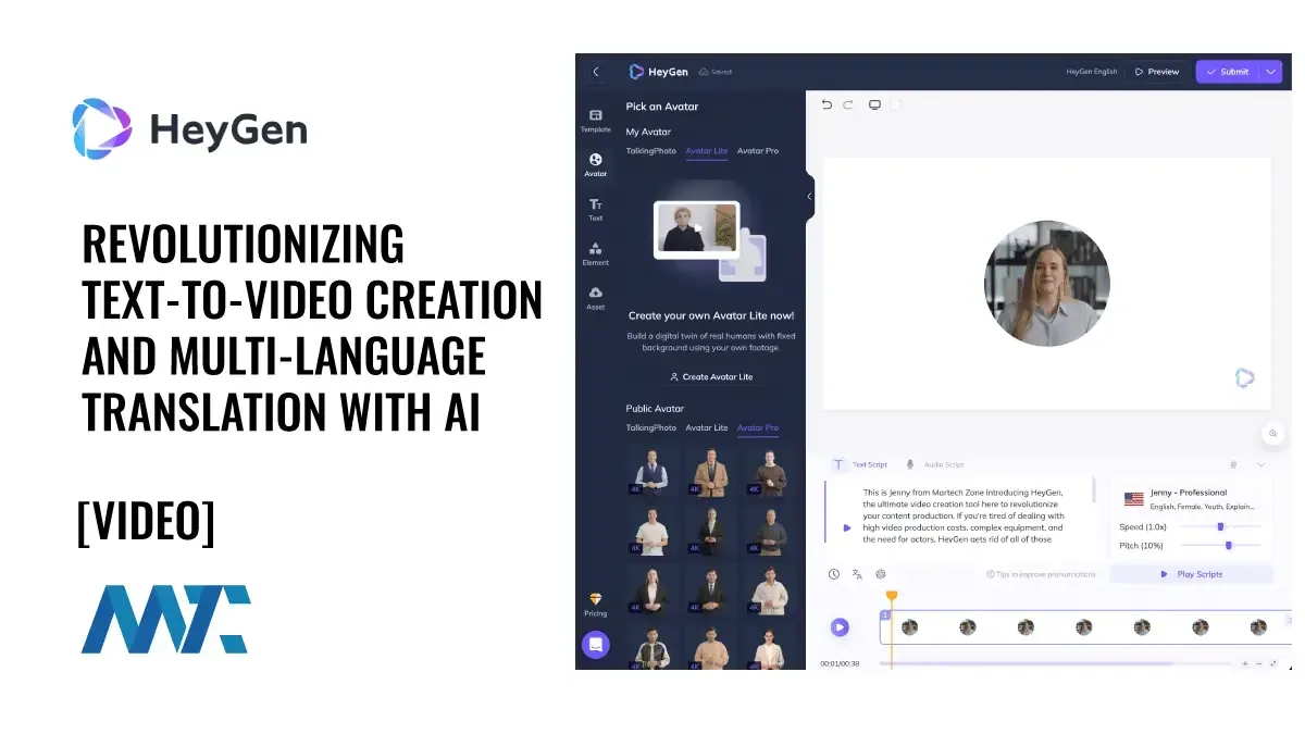 HeyGen: Text-To-Video AI-Generated Video with Multi-language translation
