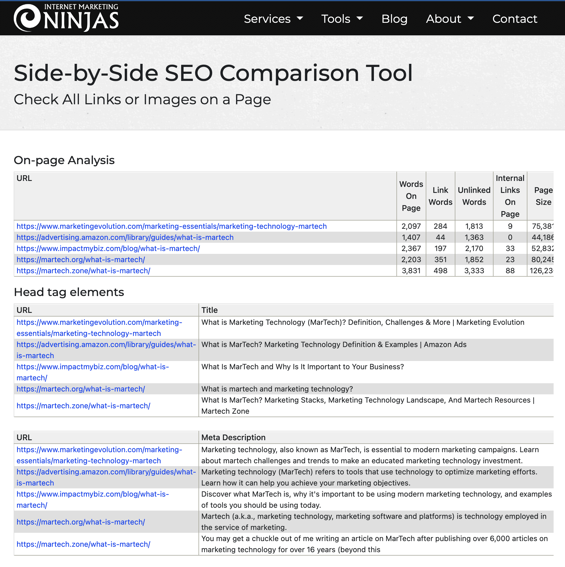 seo-comparison-tool