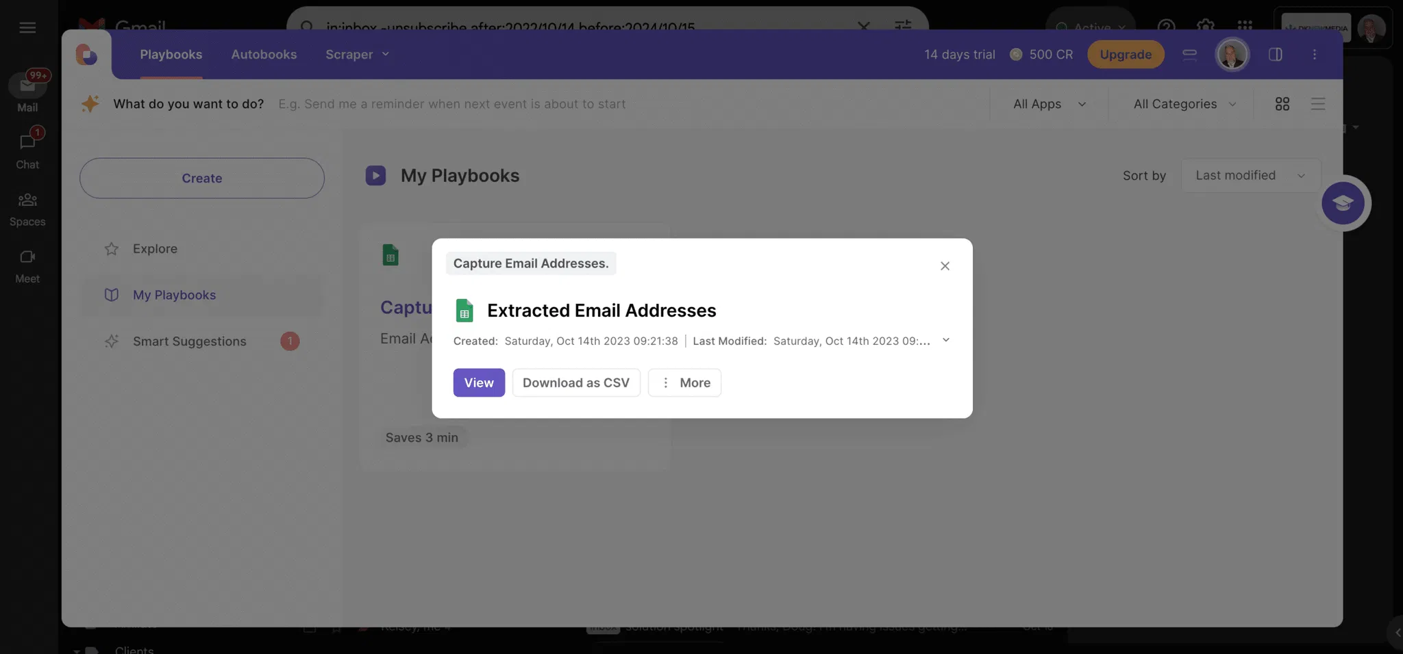 bardeen-extracted-email-addresses-google-sheets