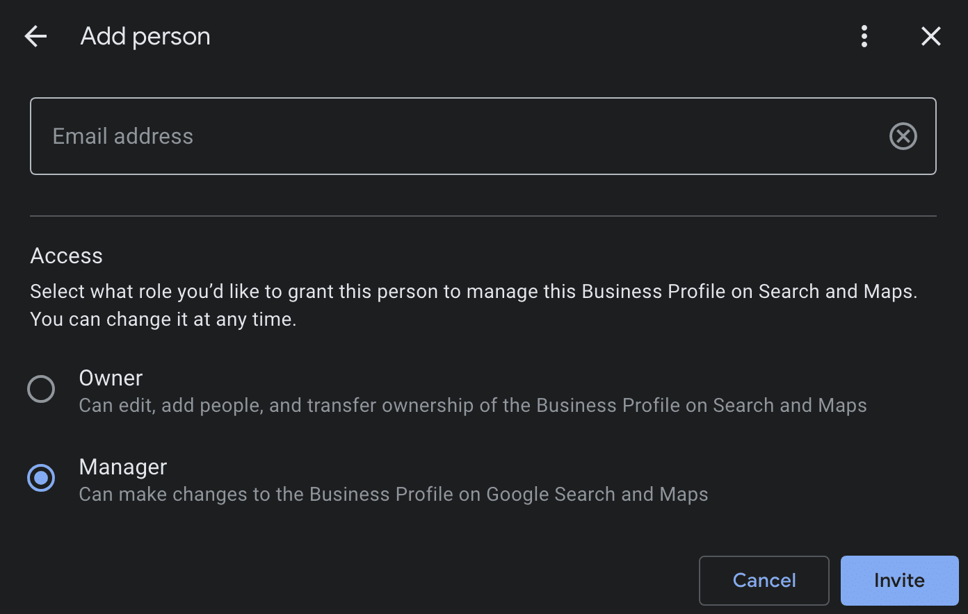 google-business-user-settings