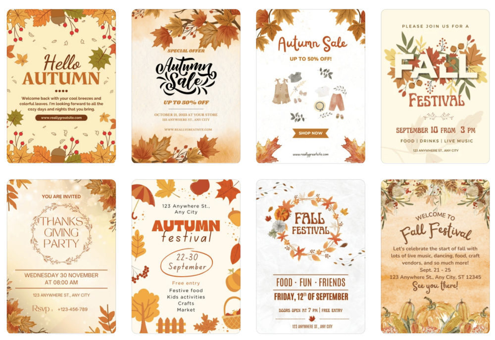 Generate More Links: How to Improve Your PR Strategy 3 Canva templates for fall