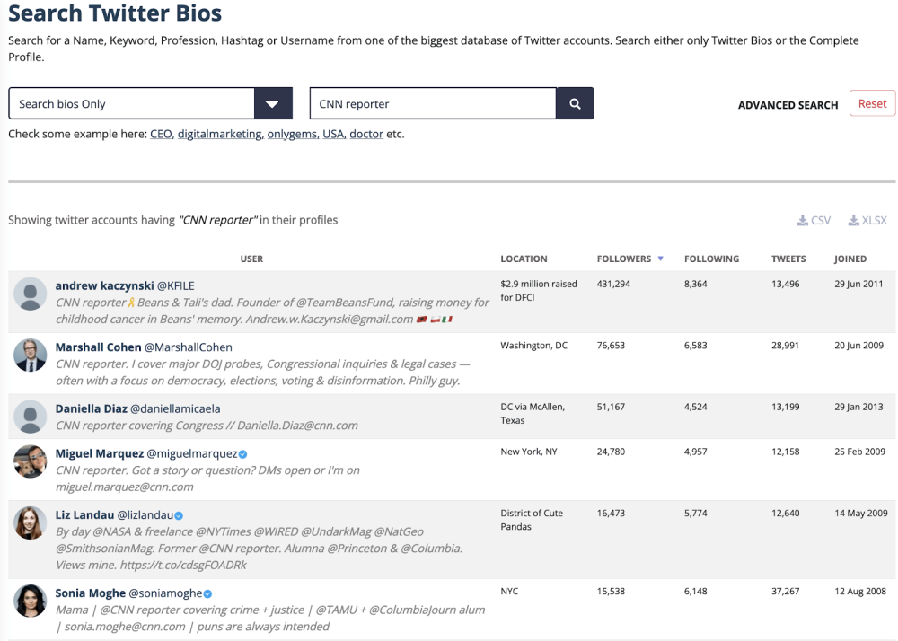 Generate More Links: How to Improve Your PR Strategy 6 Search Twitter Bios with Followersanalysis