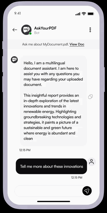 AskYourPDF: Elevate Your Document Interaction with Artificial Intelligence (AI) 10 AskYourPDF: AI-powered chat integration with documents