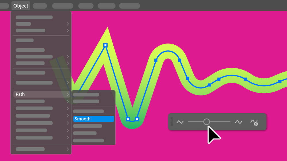 Adobe Illustrator Smooth Lines with AI