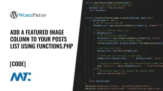 PHP to add a Featured Image to WordPress's Posts List in Admin