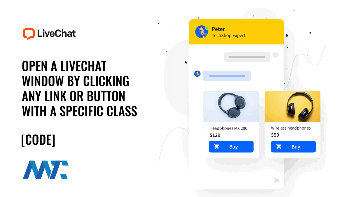 Javascript: Add an event listener on a class to open a chat window