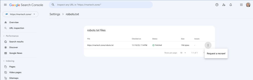 Resubmit Your Robots.txt File in Google Search Console