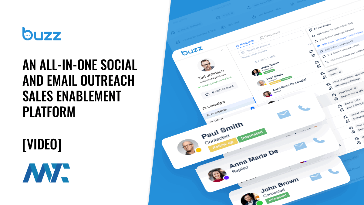 Buzz.ai: An All-In-One Social and Email Outreach Sales Enablement Platform 1 Buzz.ai Sales Enablement Platform for Social and Email Outreach