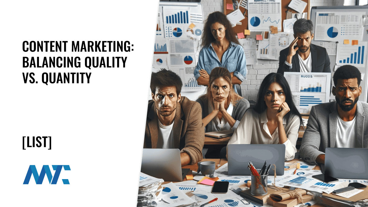 Quantity versus quality of content, a list of questions