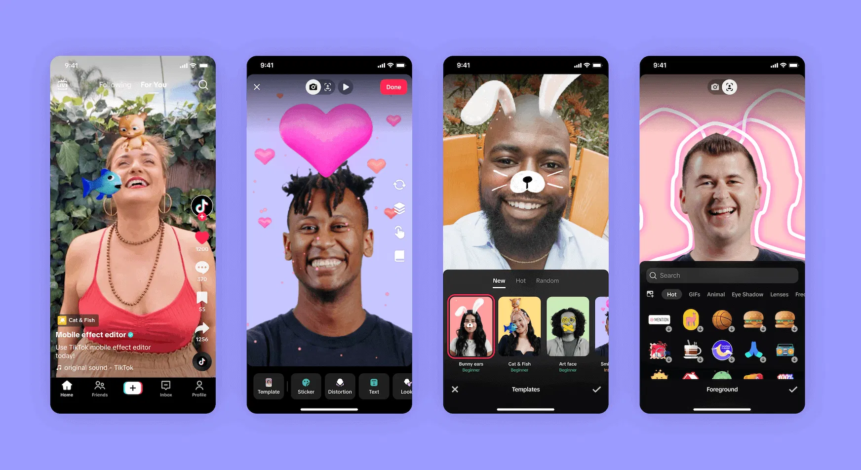 TikTok short form videos