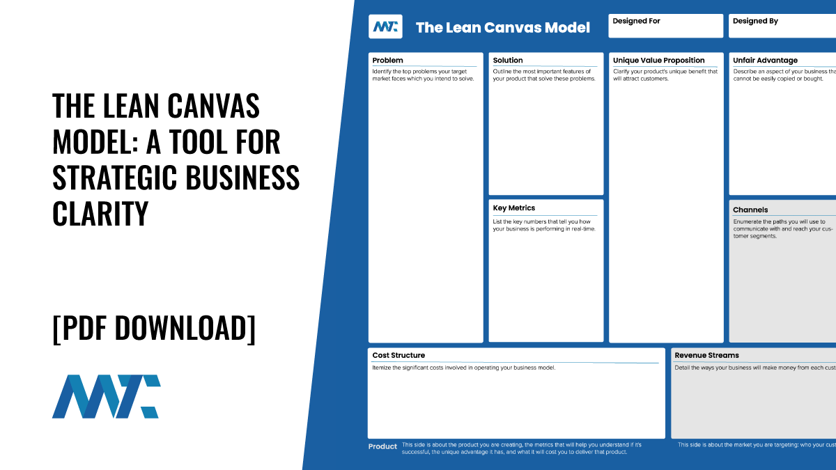 The Lean Canvas Model: A Tool for Strategic Business Clarity 1 lean canvas model explained instructions