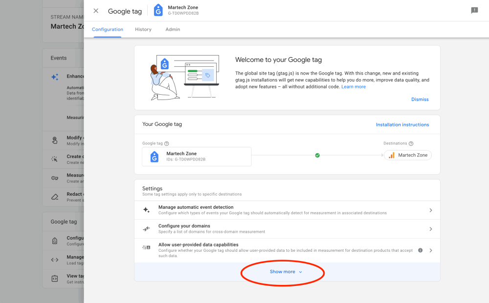 How Do You Filter Out Your IP Address From Google Analytics 4? 4 Step 3: Configure Tag Settings > Show More