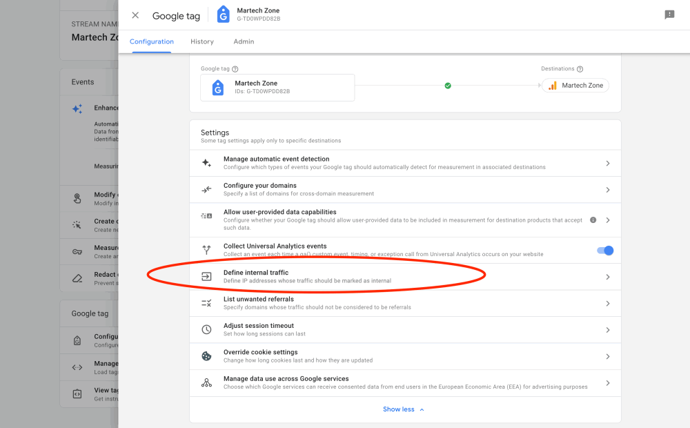 How Do You Filter Out Your IP Address From Google Analytics 4? 5 Step 3: Configure Tag Settings > Define Internal Traffic