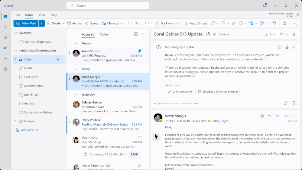 Outlook: Will Copilot Help Microsoft Outlook Regain The Corporate Desktop? 3 Microsoft Outlook and Copilot: Summarize Threads