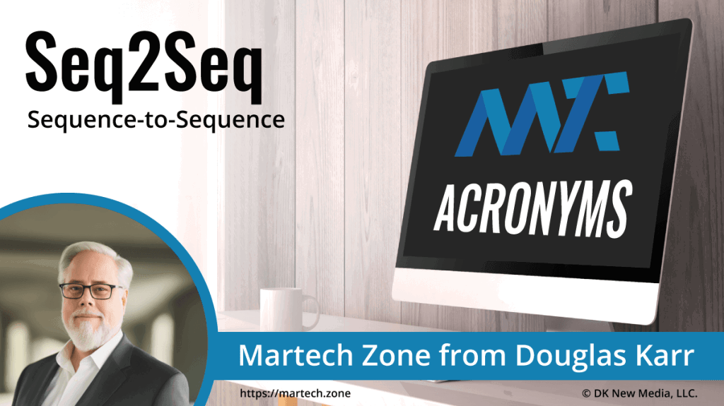 Seq2Seq: Sequence-to-Sequence What is the acronym Seq2Seq? Sequence-to-Sequence