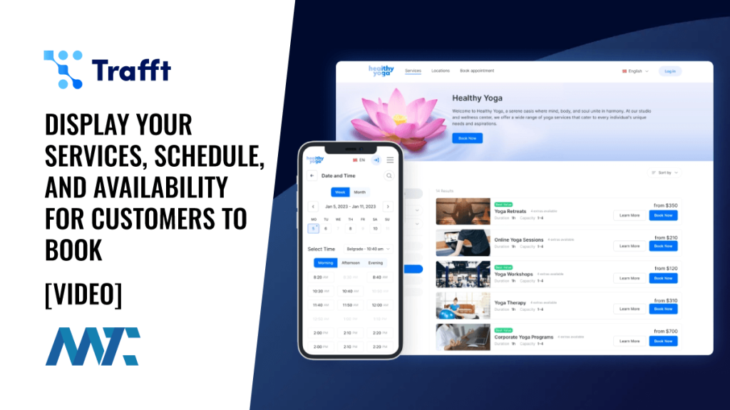 Trafft: Online booking and appointment scheduling platform