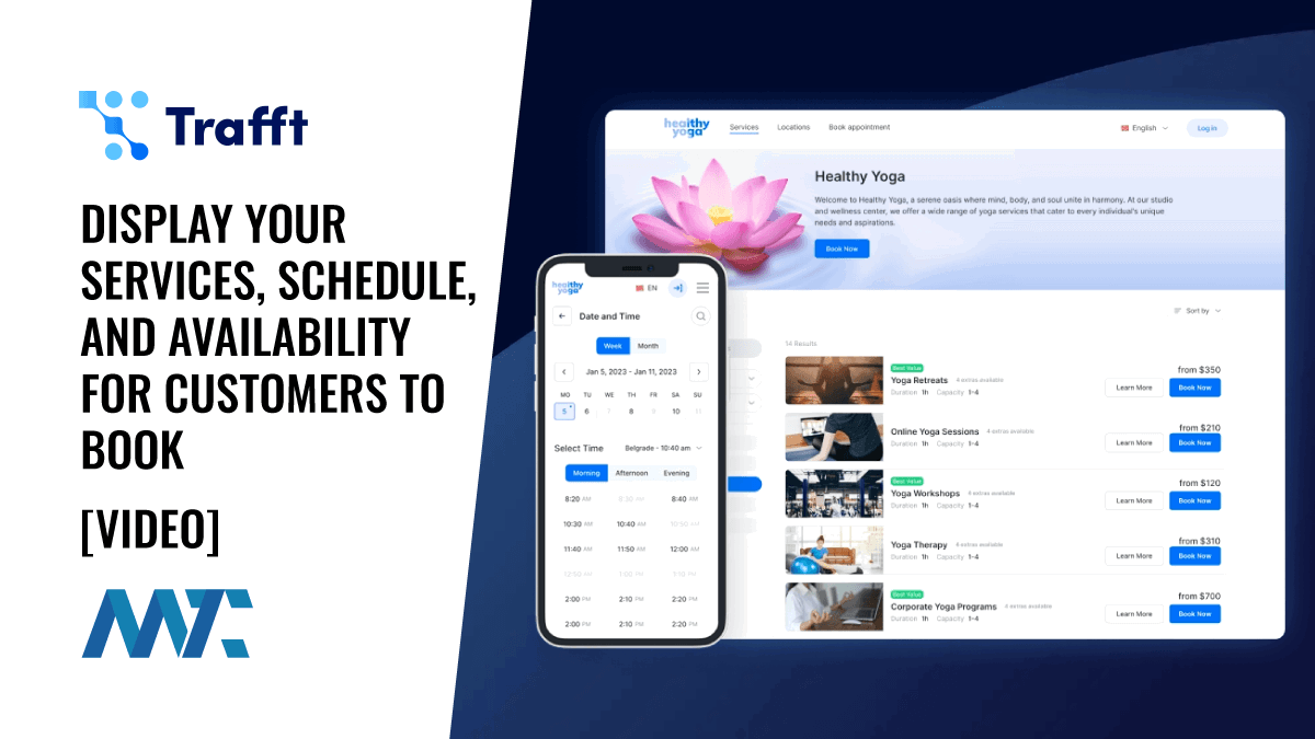 Trafft: Online booking and appointment scheduling platform