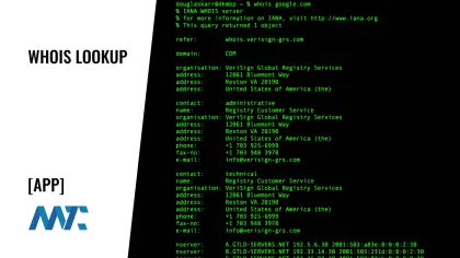 Whois Lookup Tool