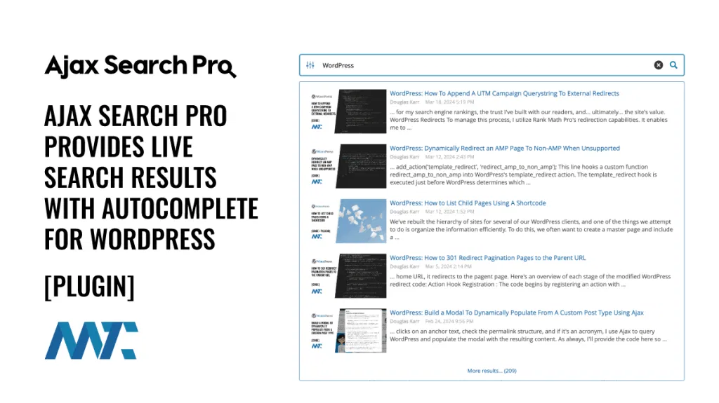 WordPress Ajax Search Pro Plugin: Live Search and Autocomplete