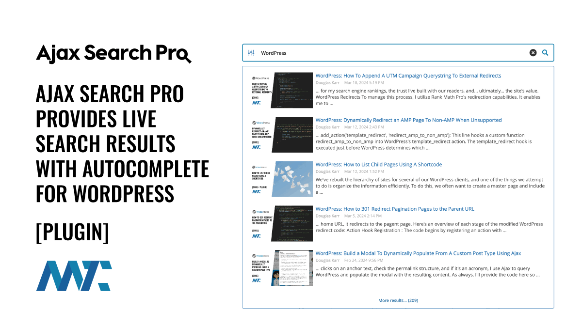 WordPress: Ajax Search Pro Provides Live Search Results With Autocomplete 1 WordPress Ajax Search Pro Plugin: Live Search and Autocomplete