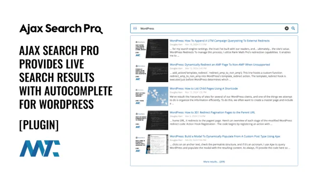 WordPress Ajax Search Pro Plugin: Live Search and Autocomplete