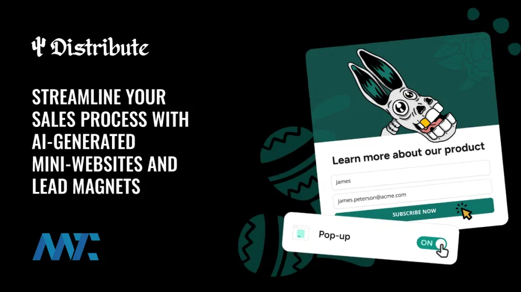 Distribute: AI-Powered Lead Magnets and Sales Micro-sites for lead capture
