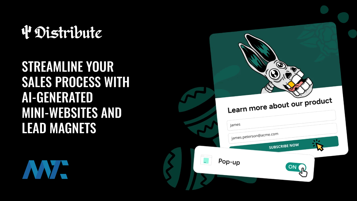 Distribute: AI-Powered Lead Magnets and Sales Micro-sites for lead capture