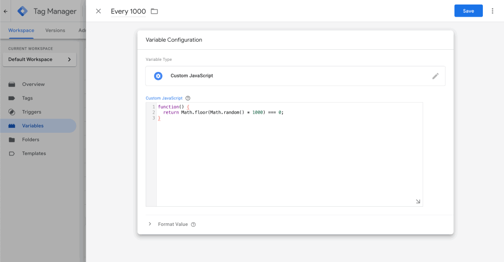 Google Tag Manager: How To Fire A Trigger Every Nth Page View (Sampling) 2 google tag manager custom javascript variable