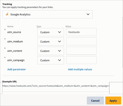 Hootsuite: How to Add Google Analytics 4 UTM Campaign Tracking To Your Social Media Posts 2 Hootsuite Tracking: Google Analytics UTM Campaign Tracking