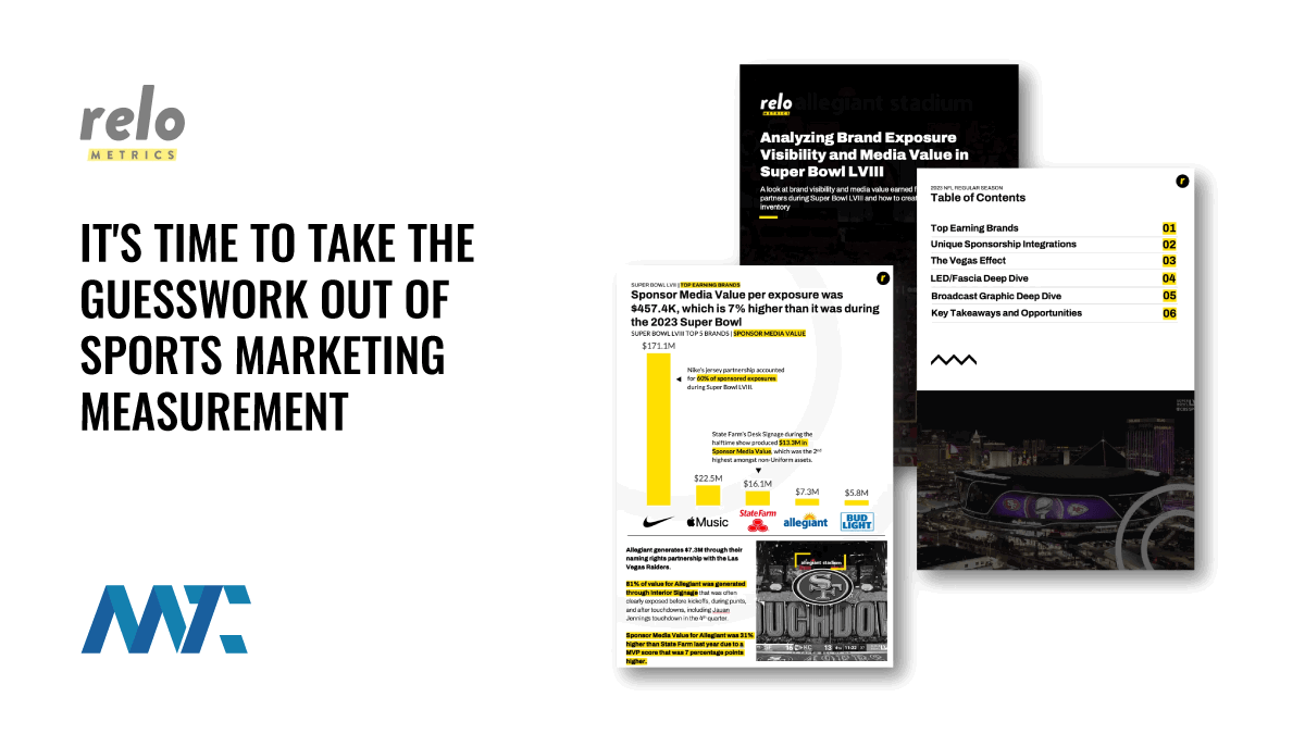 Relo: It's Time to Take the Guesswork Out of Sports Marketing Measurement 1 Relo: Sports Marketing Measurment and ROAS using AI