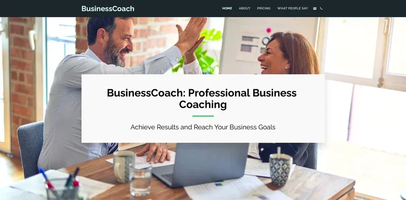 SITE123: A Free, No-Frills, Effortless Platform for Websites, Blogs, Landing Pages, or Online Stores 7 site123 coach website