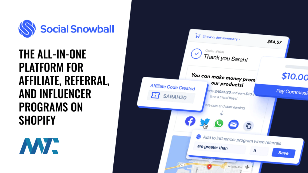 Social Snowball: Shopify App for Affiliate, Referral, and Influencer Marketing