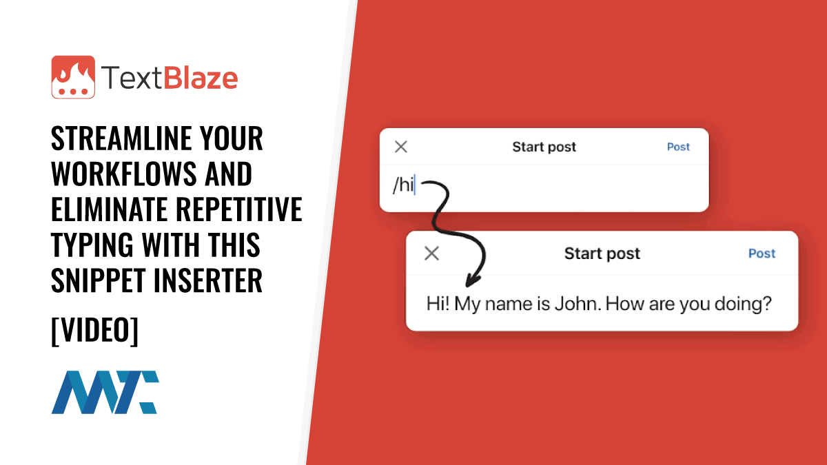 Text Blaze: Streamline Your Workflows and Eliminate Repetitive Typing With This Snippet Inserter 1 Text Blaze: Insert Snippets with Shortcuts on MacOS, Windows, or Google Chrome