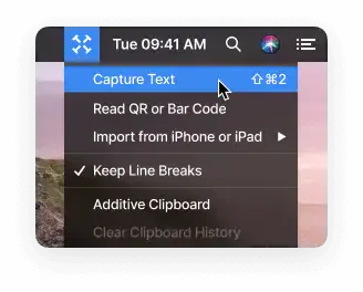 TextSniper: A Must-Have MacOS App For Capturing Text From Your Screen on the Fly 18 TextSniper Menu