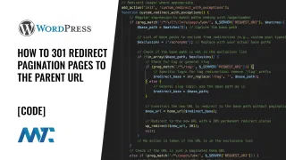 WordPress: How to 301 Redirect Pagination Pages to the Parent URL