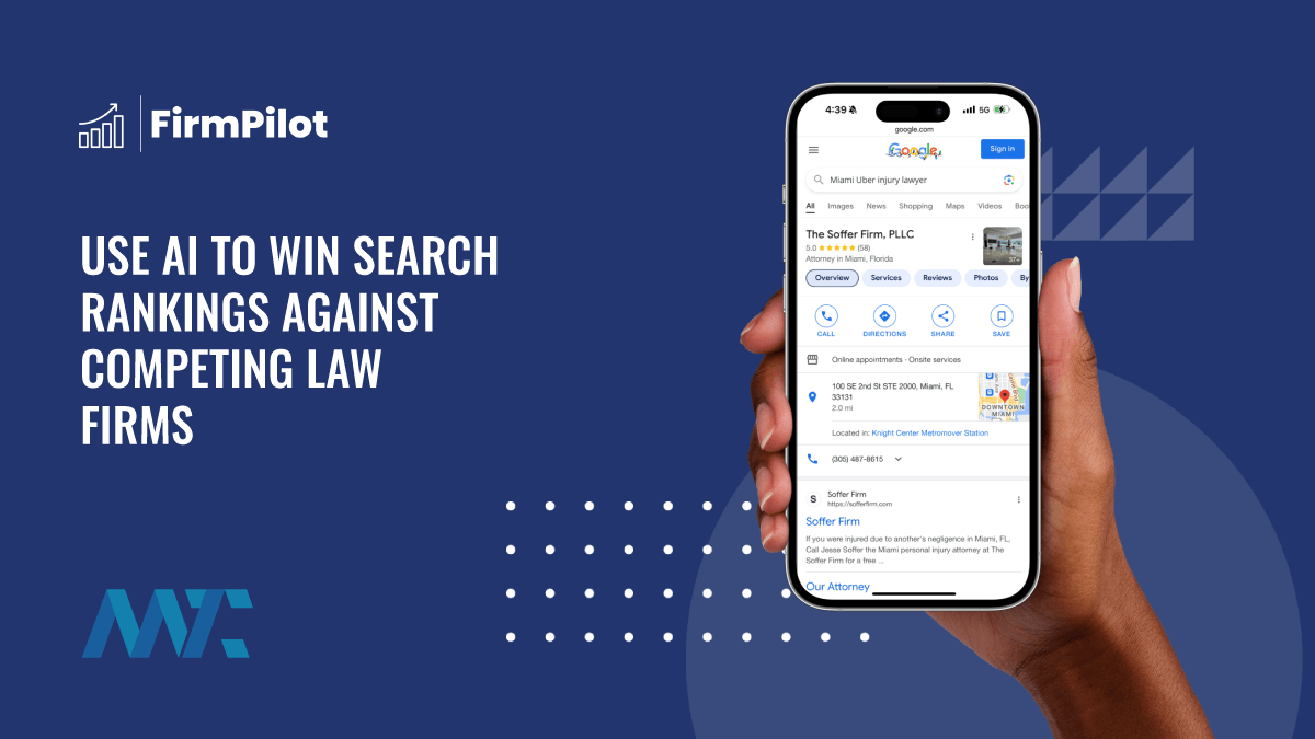 FirmPilot: Use AI To Win Search Rankings Against Competing Law Firms 1 FirmPilot: AI-Powered Law Firm SEO