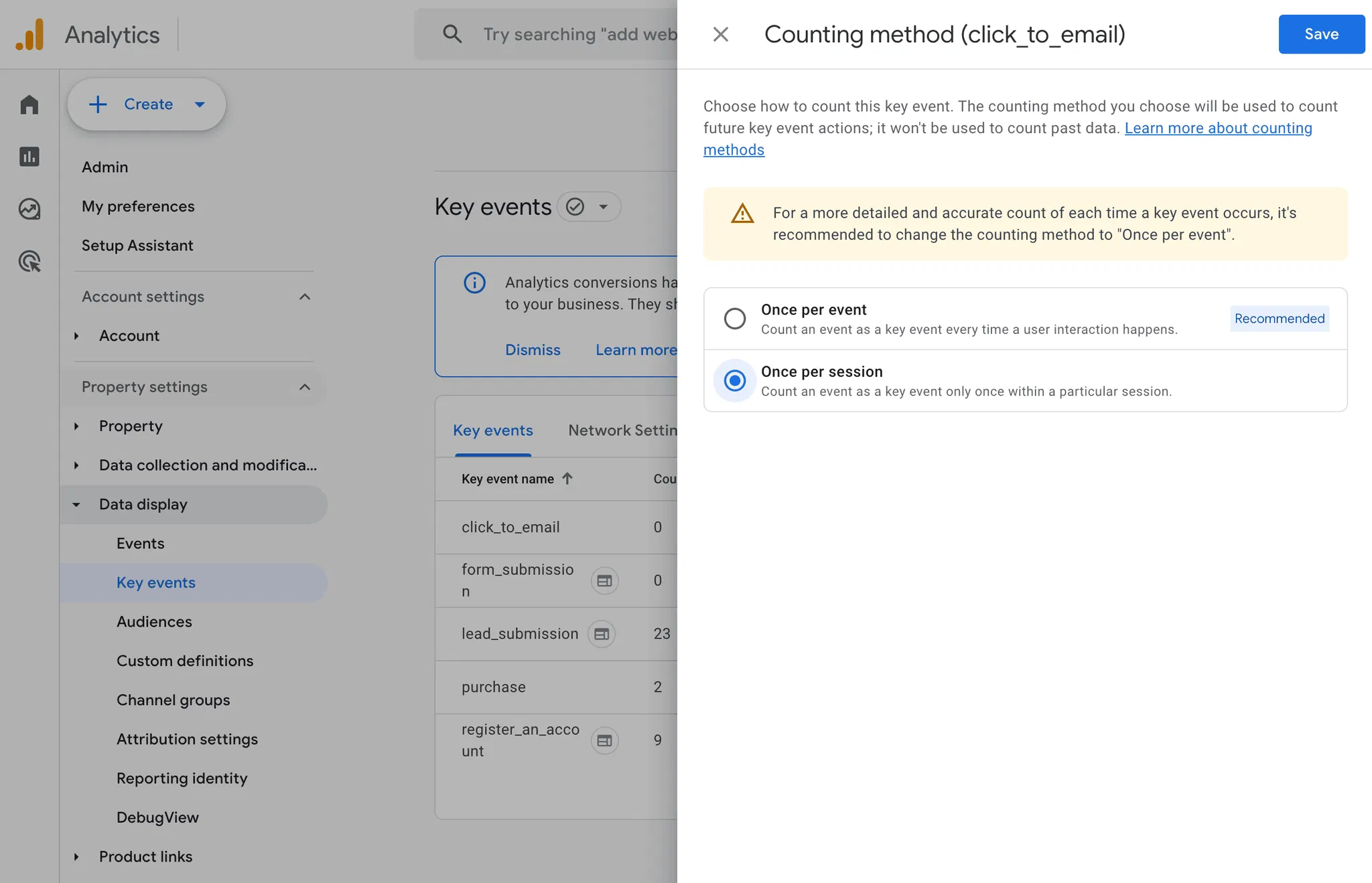 google-analytics-key-event-once-per-session