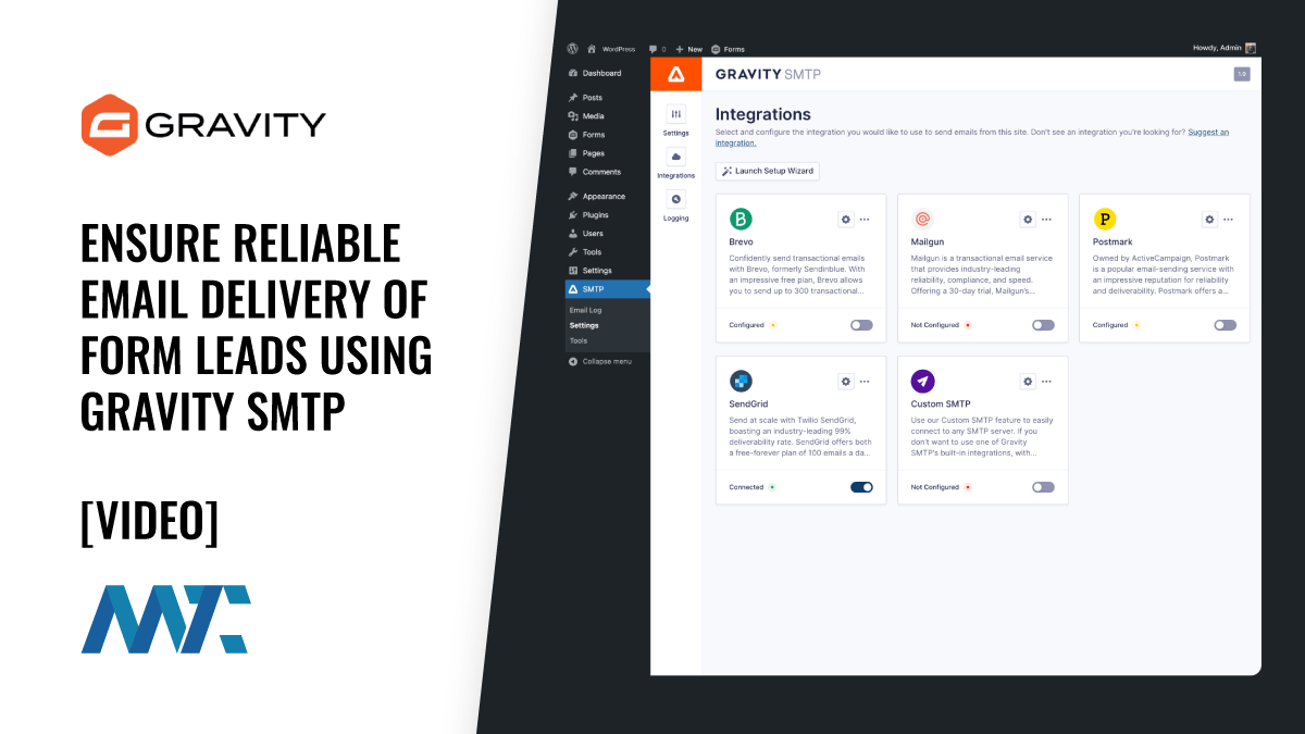 Gravity SMTP: Ensure Reliable Email Delivery of Form Leads Using Gravity SMTP 1 Gravity SMTP: WordPress SMTP Plugin for Email Deliverability