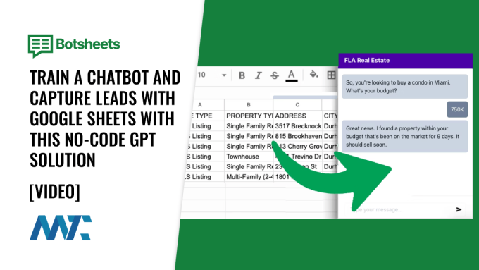 Botsheets: GPT No-Code Chatbot Using Google Sheets (with Lead Capture)