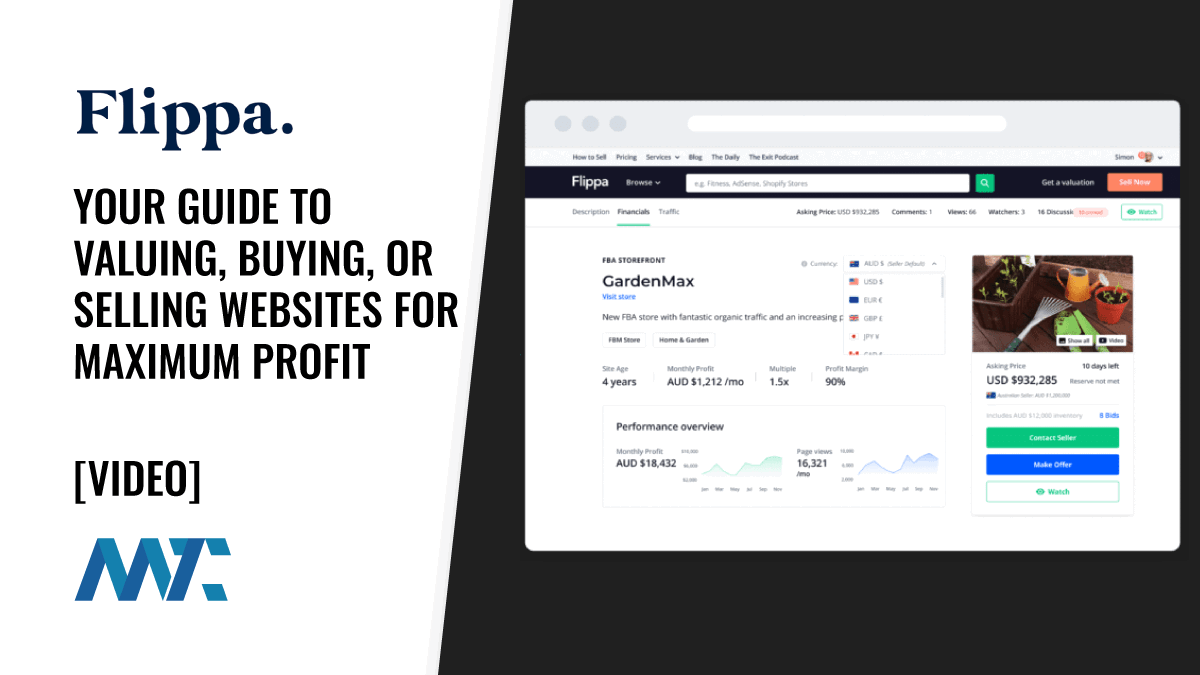 Flippa: Your Guide to Valuation, Buying, Or Selling Web Properties for Maximum Profit 1 Flippa: Value, Buy, and Sell Websites Online
