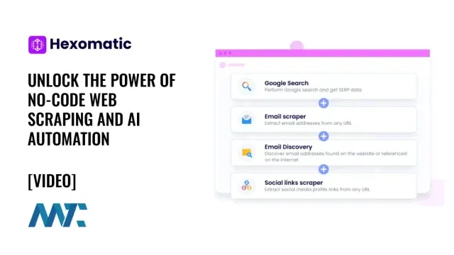 Hexomatic: No-Code Web Scraping and AI Automation Workflows