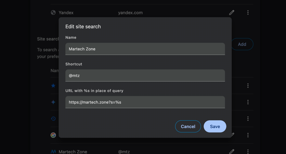 Add Shortcuts To Google Chrome To Use Site Search On Your Favorite Sites 2 Google Chrome Site Search Shortcut