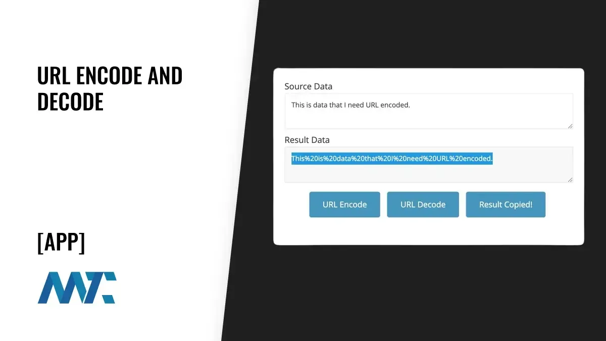 Online tool to URL encode and URL decode
