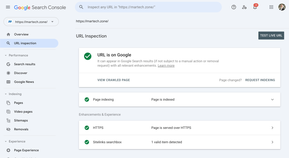 How to Ensure (And Verify) That Your Content Is Indexed on Google 3 URL is on Google: Search Console Inspect URL