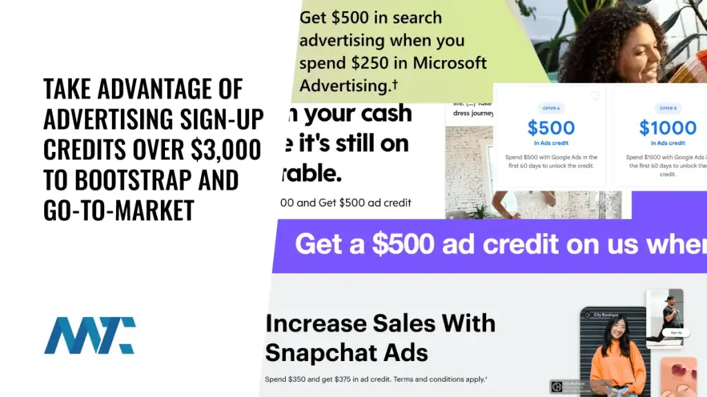 ad credits from social media and search ppc ad platforms