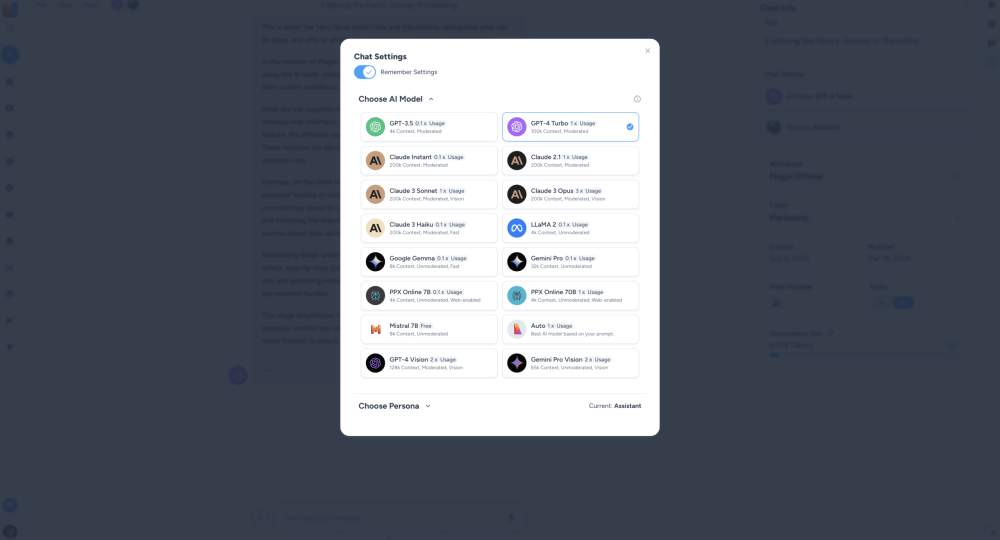 Magai: Access All the Top Generative AI Tools in One Place with a Single Subscription 2 Magai: Generative AI Models