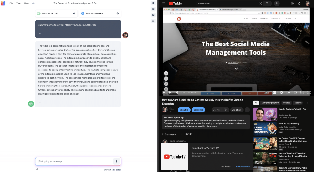 Magai: Access All the Top Generative AI Tools in One Place with a Single Subscription 8 Magai: Access YouTube Video Transcripts